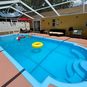  Holiday home Cozy Family In With Private & Heated Pool, Pool Table And Kids Play Area